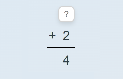 Single Digit - missing addend - no regrouping